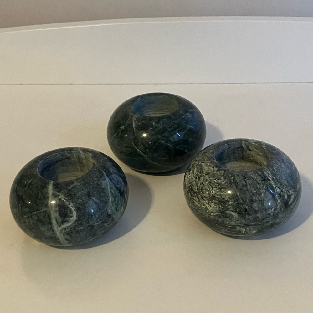 Marble Tealight Holders - Picture 2 of 2